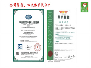四大体系认证书1